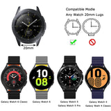 1 x RAW Customer Returns Tasikar 20 mm bracelet compatible with Samsung Galaxy Watch 6 5 4 bracelet 40 mm 44 mm Watch 6 Classic 43 mm 47 mm Watch 5 Pro, silicone magnetic watch strap for Galaxy Watch 4 Classic black  - RRP €18.99