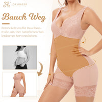 1 x RAW Customer Returns Joyshaper Body Shaper Women s Strong Shaping Full Body Corset Body Shapewear Tummy Control Shaping Body with V-Neck Bodysuit Lace Sexy Beige 2XL - RRP €33.99