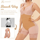 1 x RAW Customer Returns Joyshaper Body Shaper Women s Strong Shaping Full Body Corset Body Shapewear Tummy Control Shaping Body with V-Neck Bodysuit Lace Sexy Beige 2XL - RRP €33.99