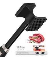 1 x RAW Customer Returns HOOMIL Meat Tenderizer, Double-Sided Non-Stick Schnitzel Tenderizer, Meat Hammer with Non-Slip Handle for Schnitzel, Steaks - Black - RRP €14.98