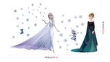 1 x RAW Customer Returns Kibi 2PCS Wall Sticker Frozen Wall Sticker Frozen Elsa and Anna Wall Sticker Frozen Disney for Children s Room Living Room Removable Princess Elsa Anna Wall Sticker Children s Room Frozen Olaf - RRP €18.0