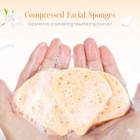 1 x Brand New 60pcs Compressed Facial Sponges for Cleansing Heart Shaped Facial Wash Sponges Heart Face Exfoliator Sponge 100 Natural Reusable Heart Facial Sponge for Beauticians Pink - RRP €10.07