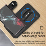 1 x RAW Customer Returns 3 in 1 wireless charger foldable, fast wireless charging for Samsung Watch 4 3 Active 2, wireless charger for Galaxy Z Flip Z Fold S22 Ultra Note 20 Ultra, Galaxy Buds Pro  - RRP €27.35