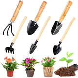 1 x RAW Customer Returns Garden tool set, 6-piece garden shovel small garden tool set, mini garden tools shovel for garden utensils such as planting flowers, transplanting and loosening soil - RRP €8.05