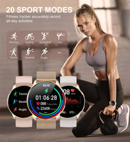 1 x RAW Customer Returns Smartwatch Women, 1.32 inch touchscreen fitness watch women, waterproof sports watch pedometer with phone function heart rate, SpO2, sleep monitor - RRP €69.99