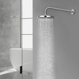 1 x RAW Customer Returns KES Rain Shower Head Rain Shower Head with Anti-Limescale Nozzles Shower Head Rain Shower Round Built-in Shower Heads Bathroom Overhead Shower Large Overhead Shower 8 Inch Polished Chrome J201S8-CH - RRP €30.34