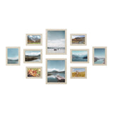 1 x RAW Customer Returns SONGMICS Photo Frames, Set of 10, Two 20 x 25 cm, Four 13 x 18 cm, Four 10 x 15 cm, MDF, Plastic Protection, Natural Beige RPF310N02 - RRP €29.99