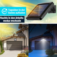 1 x RAW Customer Returns MPJ solar lamps for outdoor use, 2 pieces 56 LED solar light outdoor with motion detector, IP65 waterproof, 120 lighting angle, solar wall light for garden with 5m cable - RRP €32.34