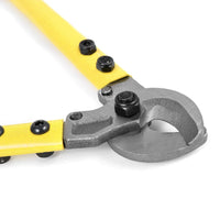 1 x RAW Customer Returns QWORK wire rope cutter forged, cable cutter, 350mm, for cutting steel wire up to 9mm, high temperature heat treatment made of stainless steel - RRP €22.45