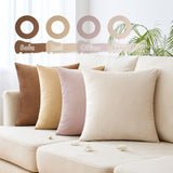 3 x Brand New MIULEE velvet cushion cover 50 x 50 cm cushion cover brown series set of 4 sofa cushions velvet cushions decorative throw pillows couch cushions decorative cushions color gradient cover sofa cushion cover f- RRP €95.97