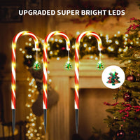 1 x RAW Customer Returns Piece of Christmas decorations outside, 12 pieces 8-mode solar candy cane lights, remote control Christmas decorations outside, solar lamps for outside garden for Christmas tree, balcony, lawn decoration. - RRP €29.89