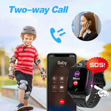 1 x RAW Customer Returns Smartwatch children, children s smartwatch with GPS with SIM, smart watch children waterproof call with voice chat voice chat phone children s watch SOS game camera music, gift for boys girls students - RRP €26.27