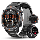 1 x RAW Customer Returns Walkercam Smartwatch Men with Phone Function, 1.43 AMOLED Always-On Display Fitness Watch with Metal Strap, 60 Days Extra Long Battery, Outdoor Wristwatch with Pedometer for Android iOS - RRP €80.44