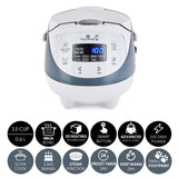 1 x RAW Customer Returns Yum Asia Panda Mini Rice Cooker with Ninja Ceramic Bowl and Advanced Fuzzy Logic 3.5 Cups, 0.63 Liter 4 Rice Functions, 4 Multicooker Function, 220-240V - RRP €114.9