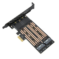 1 x RAW Customer Returns VBESTLIFE M.2 NVMe SSD NGFF to PCIE Adapter, 6 Gbit s Dual M.2 PCIE Adapter For Mounting M2 SATA 22110 2280 2260 2242 2230 Mm Size - RRP €25.93