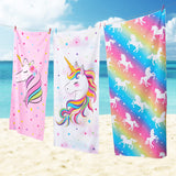 1 x RAW Customer Returns WERNNSAI Unicorn Beach Towel - 76 x 150 cm Pink Polyester Camping Towels for Girls Kids Quick Drying Bath Towel Ultra Absorbent Super Soft Beach Blanket Pool Travel Swimming Bath Towel - RRP €11.09