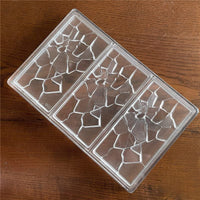 4 x RAW Customer Returns Crack shape chocolate bar mold polycarbonate energy bar molds chocolate maker - RRP €68.56