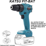 1 x RAW Customer Returns KATSU FIT-BAT 21V Brushless Cordless Percussion Drill, Mini Battery Drill Screwdriver with brushless motor, 10mm Self-tightening Chuck, 2 Speeds and LED Light, without Battery - RRP €30.0