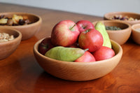 1 x RAW Customer Returns EFO bowl wood - bowl wood - rustic wooden bowl - serving bowl size 24 cm - RRP €24.39