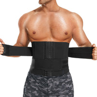 1 x RAW Customer Returns Bafully Abdominal Slimming Band Men Sauna Fitness Belt Neoprene Lumbar Band Adjustable Back Support Training Belt Waist Trimmer - RRP €27.99