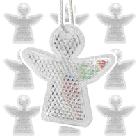 3 x RAW Customer Returns Creanow reflective guardian angel pendants, 10 pieces Video Lucky charms - guardian angel gifts, angels as party bags, for the backpack, decoration or for bird deterrent - RRP €36.15