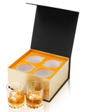 1 x Brand New KANARS Whiskey Glasses Set, Lead-Free Crystal Whiskey Glass, Unique Gift Ideas for Dad Boyfriend Husband Grandpa, Stylish Gift Box, Set of 4, 300 ml - RRP €20.4