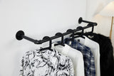 1 x RAW Customer Returns Encozy Industrial Style Pipe Hanger, Clothes Wall Hanger, Removable Clothes Rack, Clothes Rack on the Wall - RRP €20.16