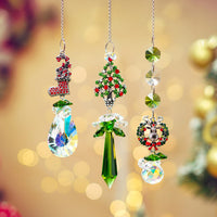 21 x Brand New 3pcs Christmas Crystal Suncatcher Rhinestone Christmas Series, Crystal Suncatcher for Hanging on Window, Rainbow Glass Suncatcher for Christmas Party, Garden, Window, Home Decoration - RRP €232.89