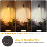 1 x RAW Customer Returns BraveKoi Rechargeable Wall Light Indoor, LED Wall Lamp Wooden Motion Sensor with Battery USB Rechargeable, 3 Brightness Modes Movable Wall Lamp Wireless for Bedroom, Hallway - RRP €12.58