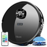 1 x RAW Customer Returns Tikom L9000 Robot Vacuum Cleaner with Mop Function, LiDAR Navigation, 4000Pa Robot Vacuum Cleaner, 150Mins Max, Self-Charging, WiFi, 14 No-Go Zones, for Pet Hair, Carpet, Hard Floor - RRP €249.99