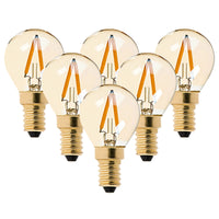 1 x RAW Customer Returns Century Light 6 Pack G40 Edison Vintage Led E14 Light Bulb 1 Watt, 2200K Warm White, Medium Screw E14, Tinted Glass Coating, 60 Lumen Replaces 10 Watt Incandescent Bulbs, CRI 90, No Dimmable - RRP €15.99