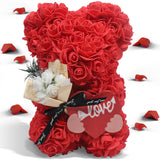 3 x Brand New Rose Bear, Rose Teddy Rose - Rose Bear Forever Artificial Flowers Women, Gifts for Girlfriend, Gifts for Her, Birthday Gift - RRP €63.96