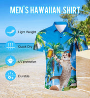 1 x RAW Customer Returns TUONROAD Hawaiian Shirt Men 3D Beach Casual Hawaii Shirt Short Sleeve Aloha Hawaiian Shirt Button Beach Shirt L - RRP €25.99