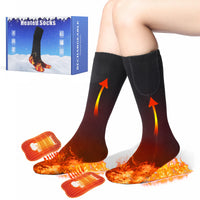 1 x Brand New Heated socks, 5V 5000mAh heated socks, men s women s foot warmer, heating socks with 4 adjustable temperatures, foot warmer, electric warm socks for winter, outdoor, camping, fishing, hiking, skiing - RRP €40.32