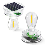 2 x RAW Customer Returns BUCASA 2 Pack Garden Solar Lights Replacement Parts, 8cm Solar Lights Replacement Top with Bright LED Bulb, Transparent Replacement Cover Solar Panel for Solar Lamps Solar Lantern Garden Lights DIY Decoration - RRP €36.58