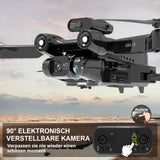 1 x RAW Customer Returns Drone with 1080P Camera 90 Electric Adjustment IDEA12 WIFI FPV Folding Drones, 360 Active Obstacle Avoidance Belt Remote Controlled Quadcopter, Suitable for Beginners with 2 Cameras, 2 Batteries - RRP €47.99