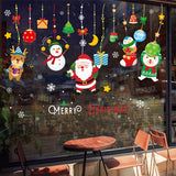 1 x RAW Customer Returns Christmas Window Decoration Self Adhesive Large Size Christmas Decoration for Kids Room A  - RRP €22.8