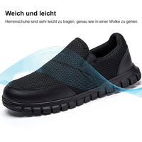 6 x Brand New AZSDXS Slip-on sneakers men s non-slip running shoes, breathable sports shoes, lightweight casual shoes, outdoor sneakers, black 46 - RRP €157.26