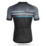 1 x RAW Customer Returns LAMEDA short-sleeved cycling jersey men s T-shirt jersey cycling functional shirt elastic breathable quick-drying fabric blue M  - RRP €29.99