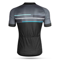 1 x RAW Customer Returns LAMEDA short-sleeved cycling jersey men s T-shirt jersey cycling functional shirt elastic breathable quick-drying fabric blue L  - RRP €30.0