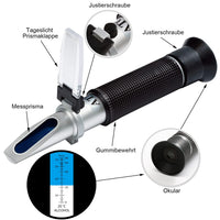 1 x RAW Customer Returns Notimin alcohol meter refractometer alcohol 0-80 hand refractometer for spirits, distilled ethanol with water such as whiskey, brandy, vodka instructions in German  - RRP €23.09