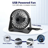 1 x RAW Customer Returns Lafhome USB Desk Fan, Portable Table Fan 360 Adjustable Head Mini Desktop Fan with 3 Speeds Powerful Wind Quiet Operation, Personal Fan Black - RRP €14.99