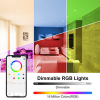 1 x RAW Customer Returns ChangM LED recessed spotlights RGB recessed lights 12W 4 inch warm white bulbs Bluetooth APP control Dimmable LED ceiling spotlights recessed ceiling spotlights recessed ceiling spotlights pack of 6 - RRP €35.28