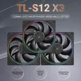 1 x RAW Customer Returns Thermalright TL-S12 X3 CPU fan 120mm case fan, 4pin PWM silent computer fan under 23.2dB A for case CPU liquid cooler and CPU air cooler, quiet CPU PC fan - RRP €16.02