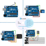 1 x RAW Customer Returns ELEGOO UNO R3 Ultimate Starter Kit, Compatible with Arduino IDE Most complete electronics project construction kit with German tutorial, UNO R3 microcontroller board and accessories more than 200 parts  - RRP €45.42