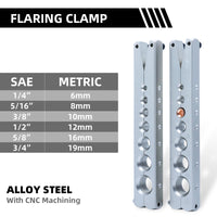 1 x RAW Customer Returns CCLIFE Tube Flaring Tool Metric Inch Air Conditioning Flaring Tools for R407c R410a with Pipe Cutter 5-19MM 3 16 -3 4  - RRP €64.51