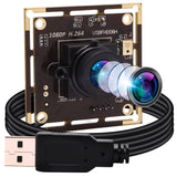 1 x RAW Customer Returns ELP 2MP USB Camera Module 1080P H.264 Webcam Low Light USB Camera with 100 Degree Lens for Windows Linux, Plug and Play Mini Security Webcam for Home - RRP €70.58