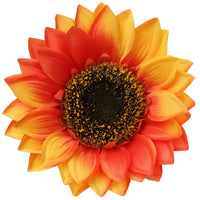 2 x Brand New 6PCS Artificial Sunflowers Large, Artificial Sunflower Heads, 17.78cm Artificial Flower Heads Sunflower Decoration for Wedding Party Table Decoration DIY Crafts Clothing Decoration - RRP €18.08