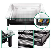 1 x RAW Customer Returns Masthome coffee capsule holder, capsule drawer with tempered glass top, storage of 60 capsules in a capsule storage box for Nespresso, send 1 cleaning cloth - RRP €37.69