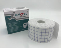 1 x RAW Customer Returns Evofis Tape Sport Sports tape white for compression fixation of bandages Tape bandage finger tape elastic 5 cm x 10 m, white  - RRP €22.8